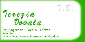 terezia dovala business card